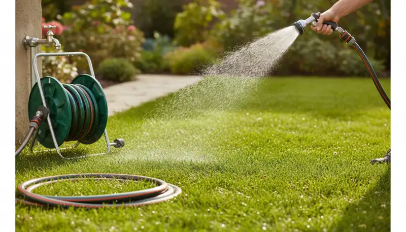 Langlebige Rasenpflege: Der robuste Gartenschlauch